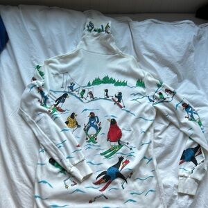Adorable vintage ski base layer